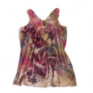 Vintage Multicolor Floral mini dress/top